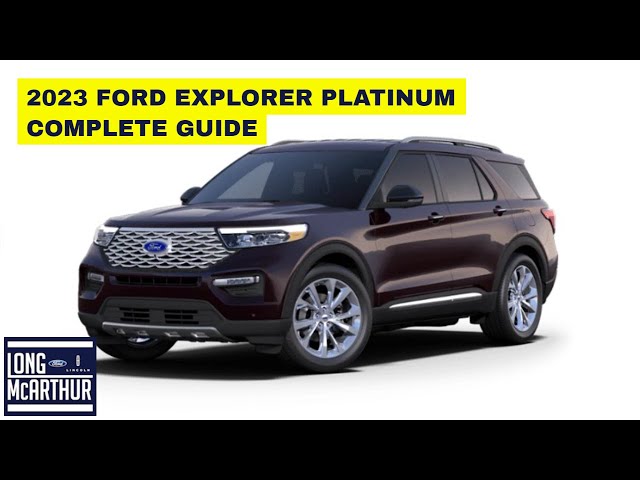 2023 ford explorer configurations guide