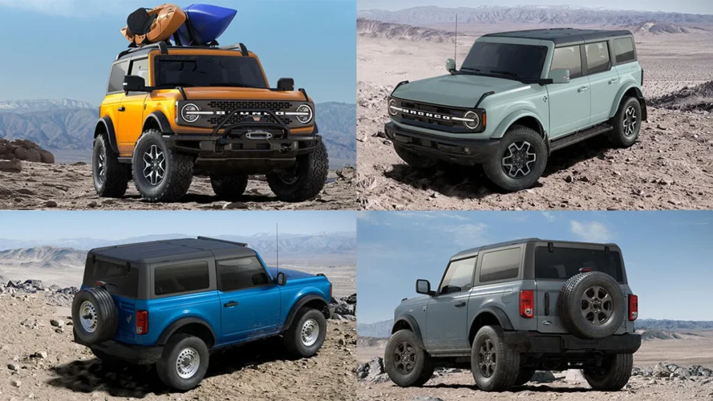 Ford Bronco Colors