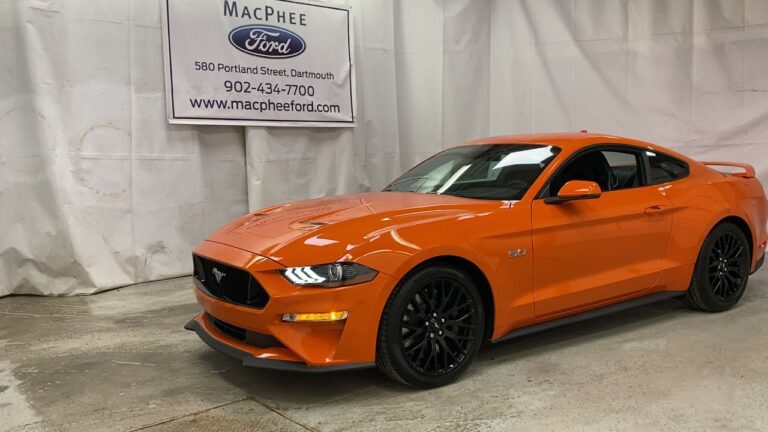 Orange Mustang Gt