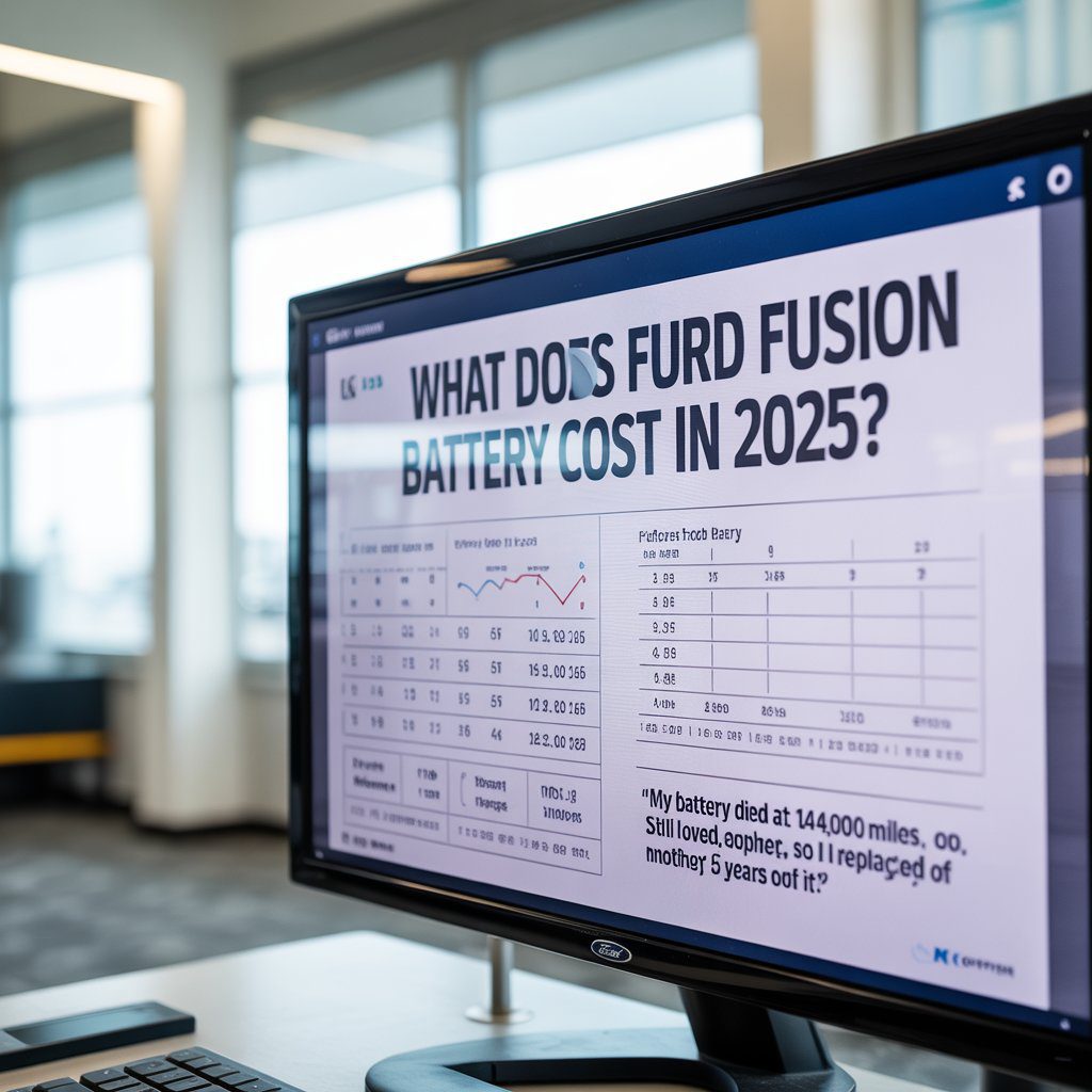 What does Ford Fusion hybrid battery cost