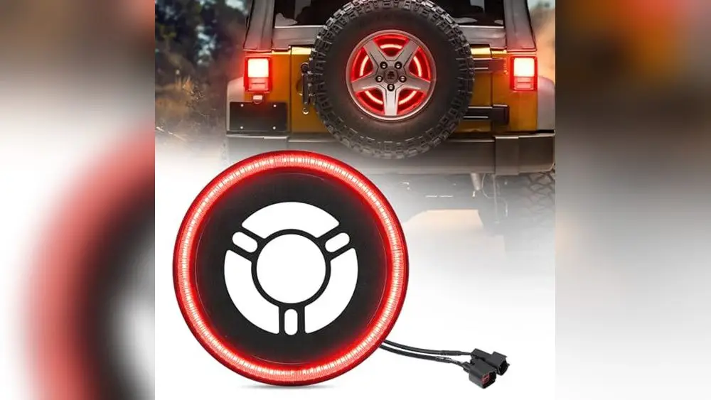 jeep wrangler spare tire brake light