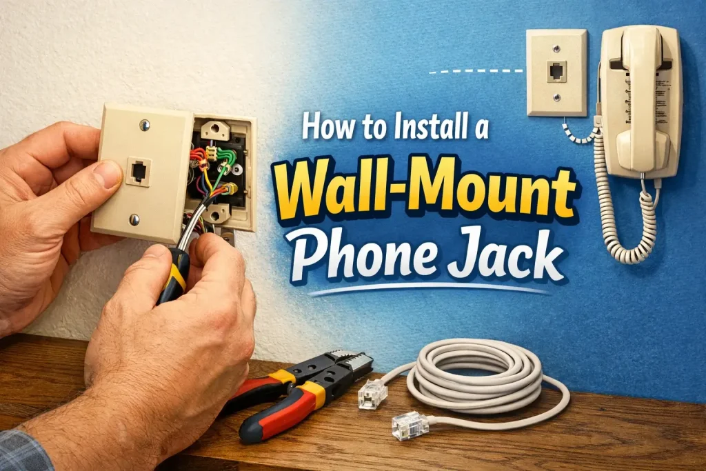 How to Install a Wall-Mount Phone Jack