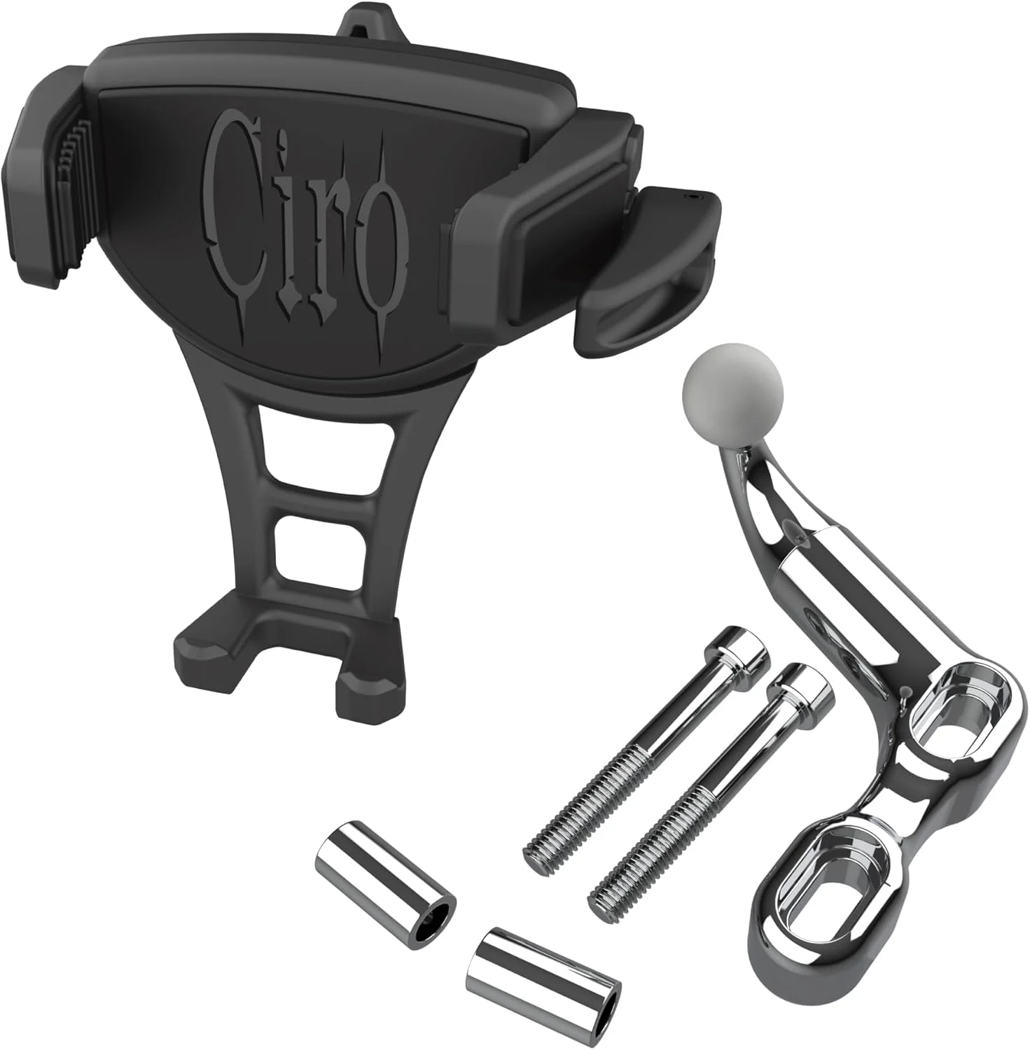 CIRO Constrictor™ Phone Holder with Offset Perch Mount (Chrome)