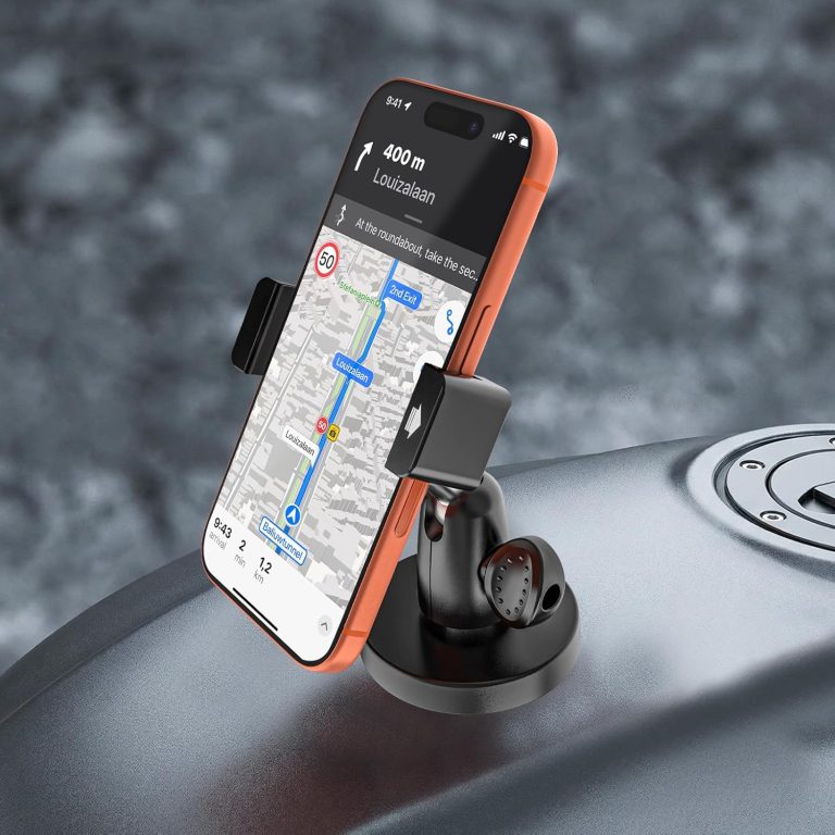 Magnetic Phone Holder for Motorcycle Gas Tank[Anti-Scratch]Strong Magnet Motorcycle Phone Mount for Harley Davidson, Indian Motorcycle, Kawasaki, Honda, Yamaha, BMW Motorrad, Fit iPhone 17 16