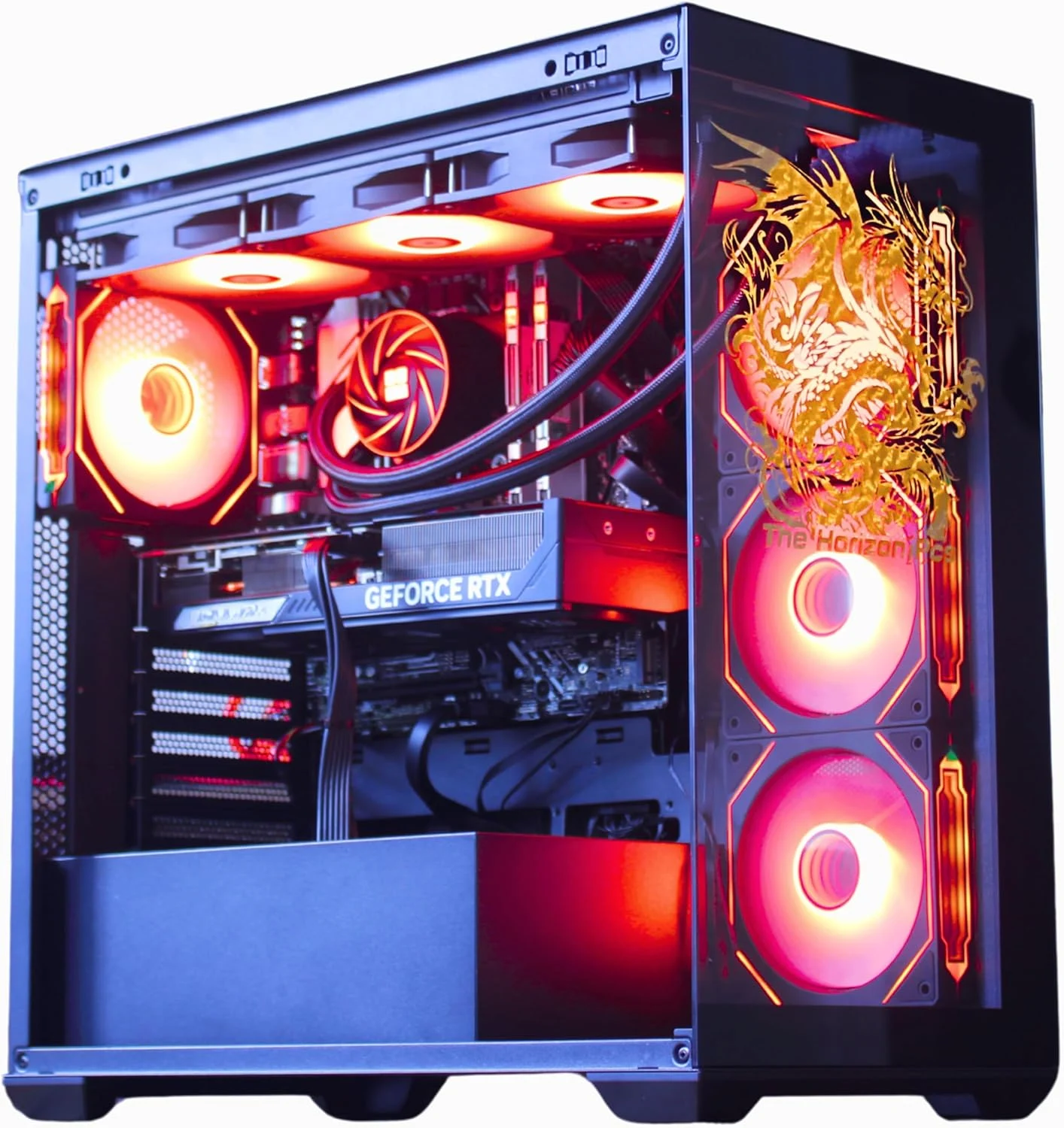 The Horizon Autherium Dragon RGB I9 RTX Gaming PC || 64GB RAM || 9TB High Speed Storage || Core I9 Upto 5.4Ghz || RTX 5070 OC || Windows 11 PRO || 360MM AIO || 2.4GB/s WiFi 6E, VR and Gaming Ready