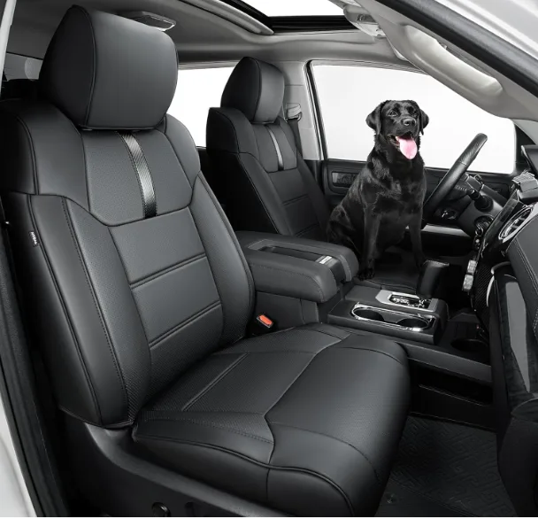Super Cover for Toyota Tundra Seat Covers 2014-2021 (CrewMax only), Full Covered Leather Seat Protectors for Tundra 2021 2020 2019 2018 2017 2016 2015 2014...