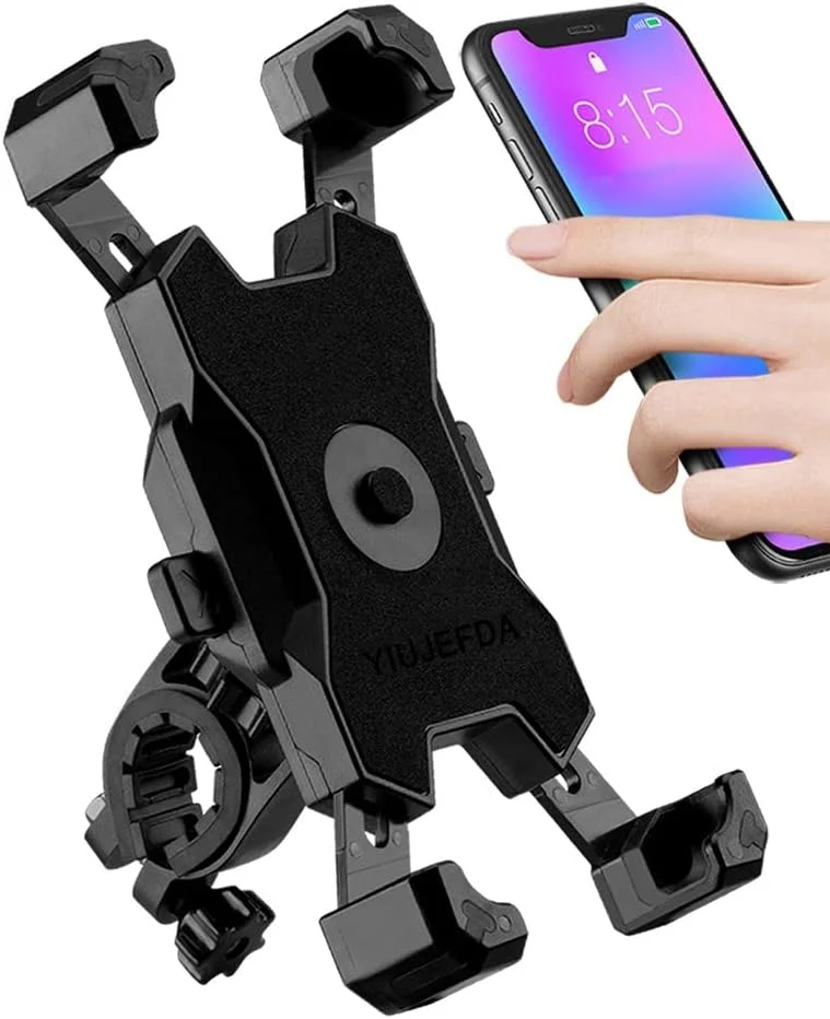 2025 Upgraded Bike Phone Mount, Easy Install and Quick Release Bicycle – Motorcycle Handlebar Phone Mount Holder, Bike Phone Holder for iPhone and More 4.7-6.8 inch Cell Phone