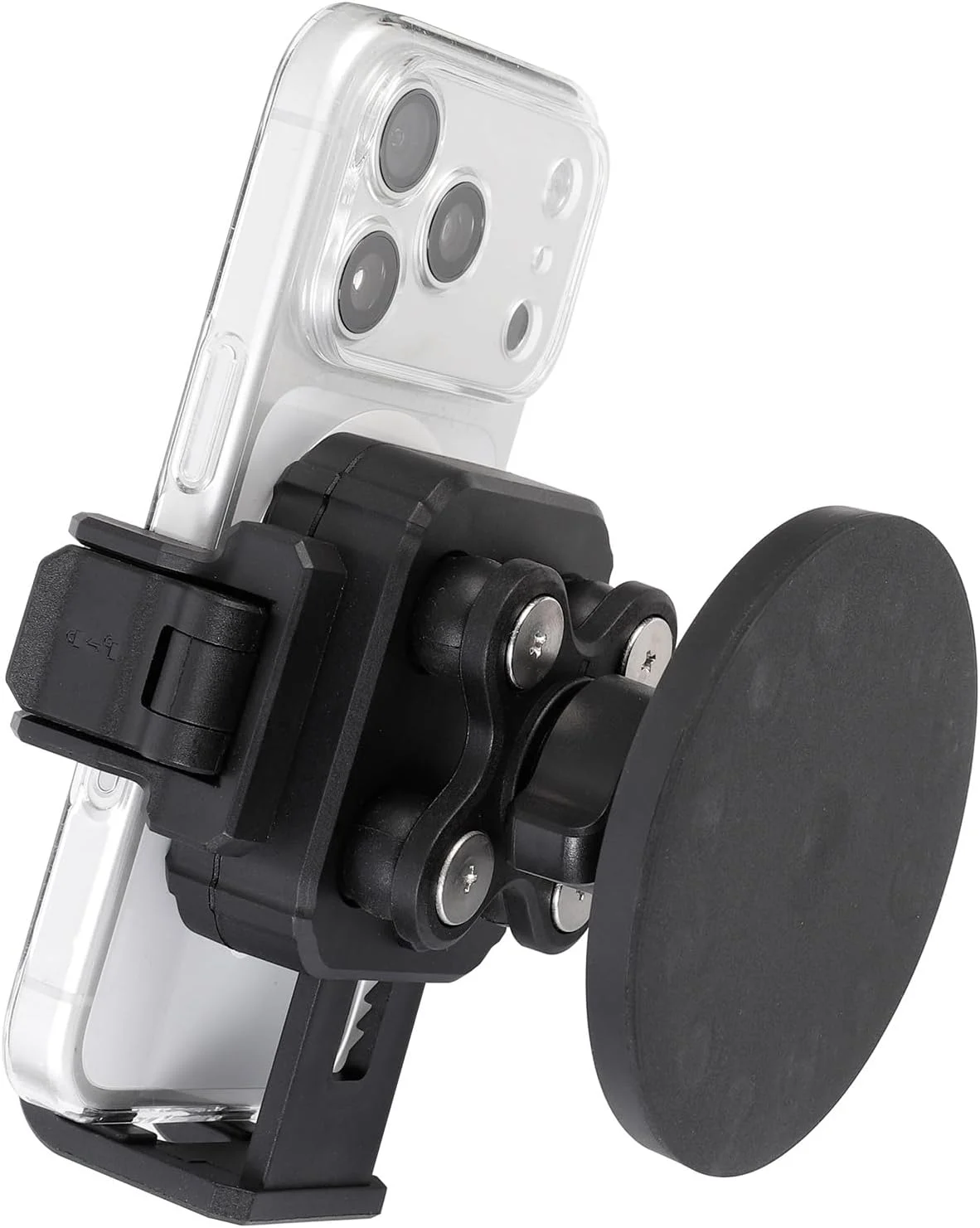 Magnetic Motorcycle Phone Mount: 88 lb Strong Magnetic Pull for Gas Tank, Heavy-Duty with Vibration Dampener, Camera Friendly, One-Handed 1-Second Lock & Release, Fits 4.7-7.2″ Smartphones