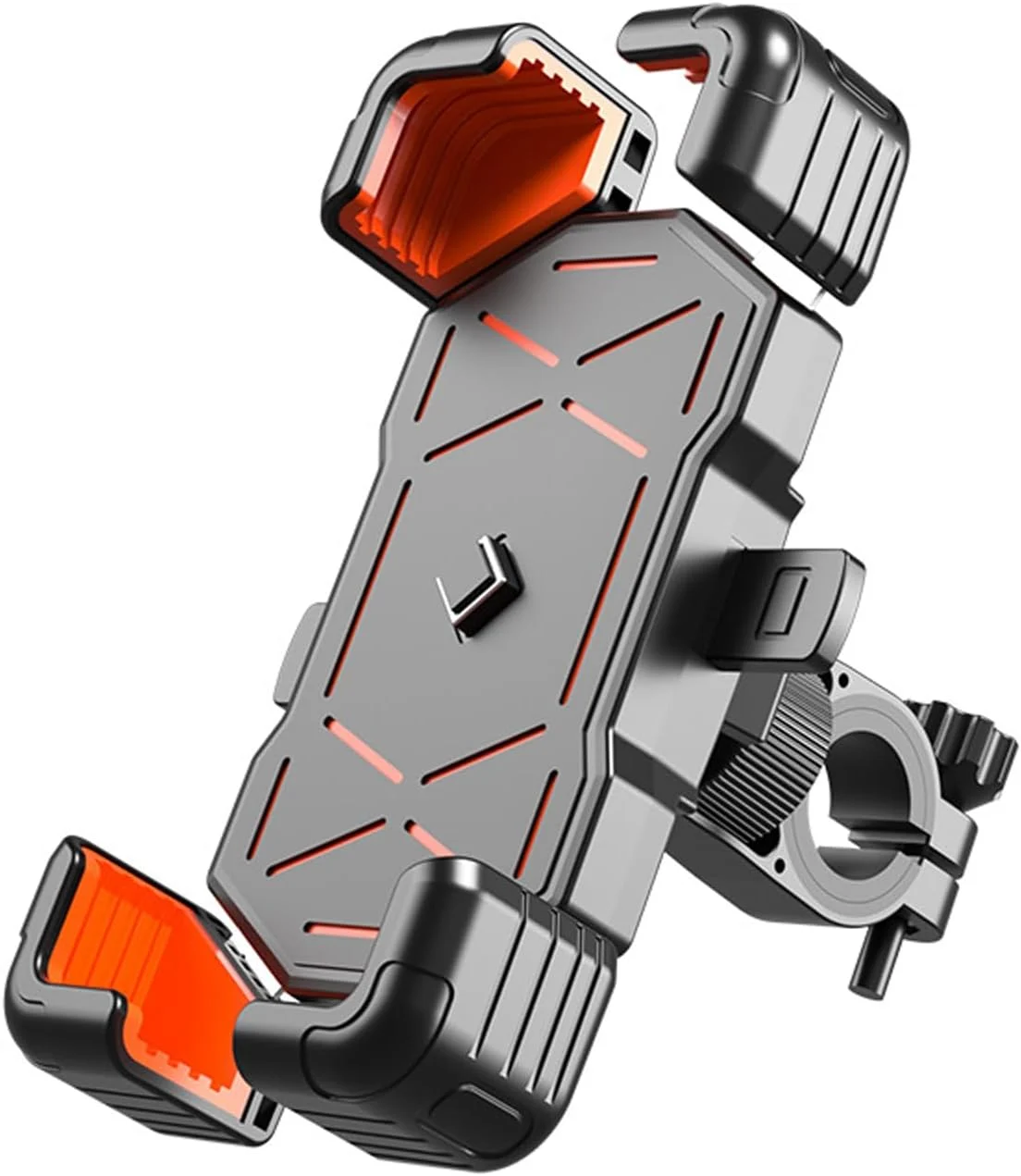 Motorcycle Phone Mount for Harley Davidson Sportster 883 1957-2019, Motorcycle Cell Phone Holder Handlebar Phone Mount 360° Rotatable Adjustable Shock Absorbing Phone Holder