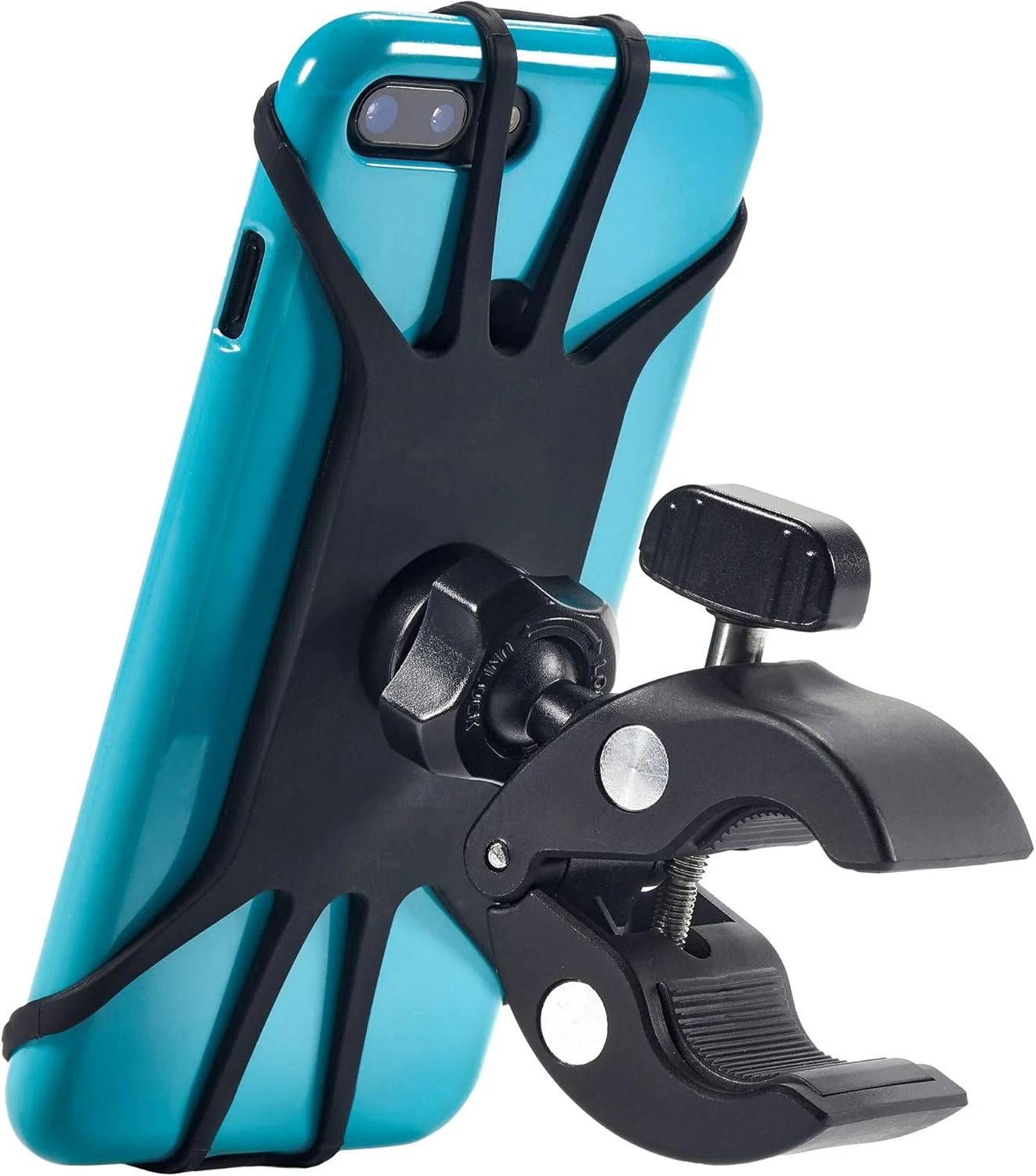 Upgraded 2025 Bicycle & Motorcycle Phone Mount – The Most Secure & Reliable Bike Phone Holder for iPhone, Samsung or Any Smartphone. Stress-Resistant & Highly Adjustable. x10 to Safeness & Comfort